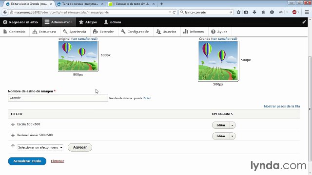 24.Configurando imágenes en Drupal 8