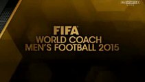 Luis Enrique Wins Best Coach Award (FIFA Ballon d'Or 2015)