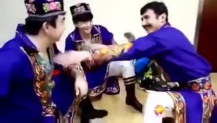 Afghani Guys Playing Weird Slap on Face Game