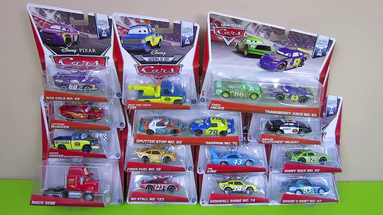 DISNEY PIXAR CARS PISTON CUP RACERS COMPLETE SET LIGHTNING MCQUEEN ...