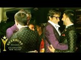 Amitabh Bachchan HUGS Ranveer Singh @ Star Dust Awards 2015