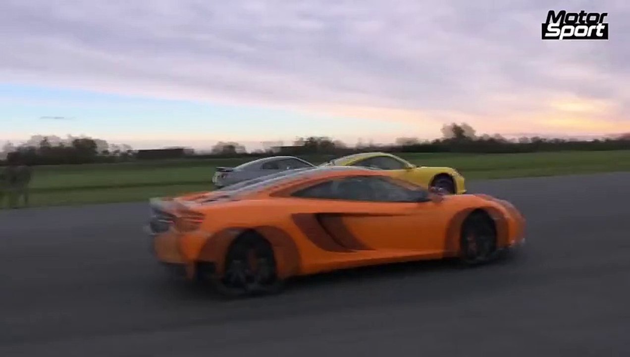 Drag Race : 911 Turbo S VS McLaren 12C VS Nissan GT-R (Motorsport)