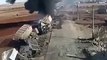 Syria war-destroyed ISIS convoy in Syria after the Russian airstrikes 2016