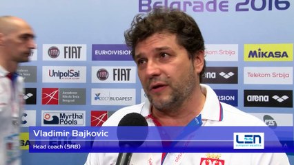 Interviews after Germany won by 14:13 against Serbia – Women Preliminary, Belgrade 2016 European Championships
