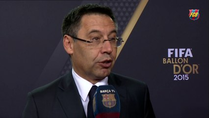 Bartomeu: “No creo que sea el último Balón de Oro de Messi”