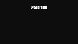 Leadership [Read] Online