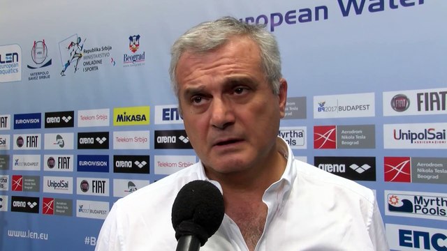 Interviews after Italy won by 16:5 against Germany – Men Preliminary, Belgrade 2016 European Championships