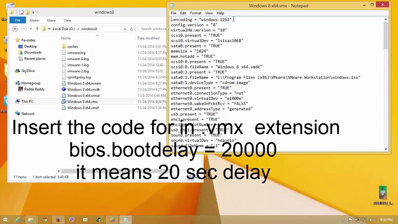 How to Increase the VMWare Boot Screen Delay