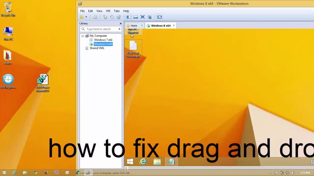 how to fix drag and drop in vmware workstation