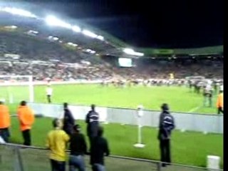 envahissement terrain beaujoire nantes tfc vu tribune erdre