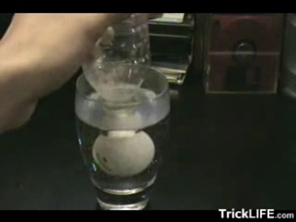 Inflate dented ping pong