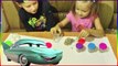 Миньон Смурфик Тачки распаковка Плейдо игрушки Minions Play Doh set toys