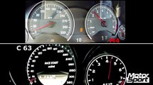 0-200 km/h : BMW M4 VS Mercedes C 63 AMG Coupé Perf Pack (Motorsport)