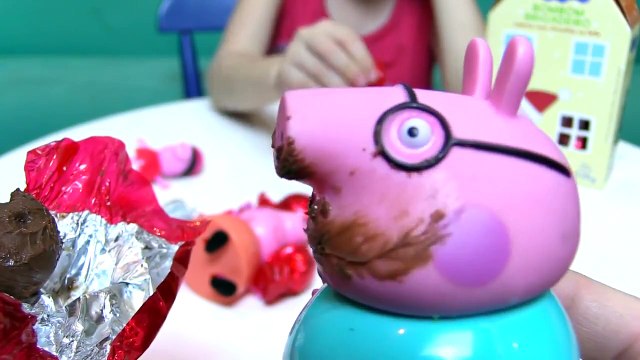Peppa Pig e George Compram Pipoca da Polly Pocket! Em Português. Novelinha Brinquedos Pepp