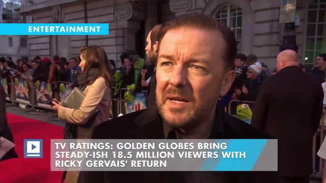 TV Ratings: Golden Globes Bring Steady-ish 18.5 Million Viewers With Ricky Gervais' Return