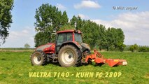 Valtra T140 & Kuhn FC 280P gras maaien
