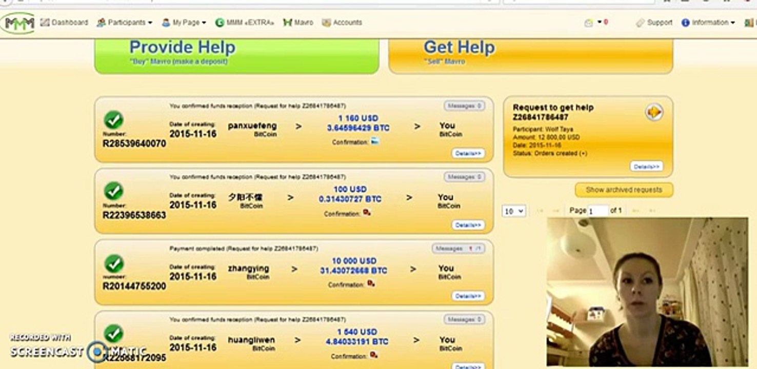 MMM Pays 12800 USD