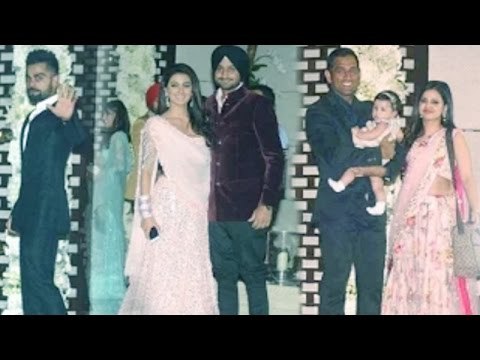 Harbhajan Singh's 2nd WEDDING Reception Bash | Dhoni, Virat Kohli, Shahrukh, Salman