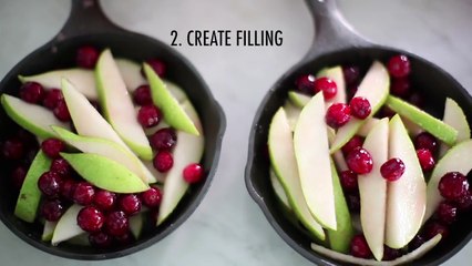 Cranberry and Pear Gingersnap Crumble