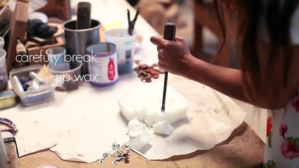 DIY Seashell Candles