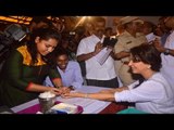 Actress Juhi Chawla Inaugurated A Blood Donation Camp In Mumbai.