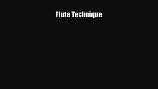 PDF Download Flute Technique PDF Online