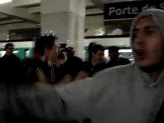 Psg OL chant metro ambiance boulogne