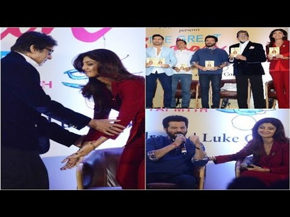 Shilpa Touching Big B's Feet In His book launch With Anil Kapoor | Varun Dhawan | Cmplete Package
