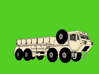 Army Truck Green Screen