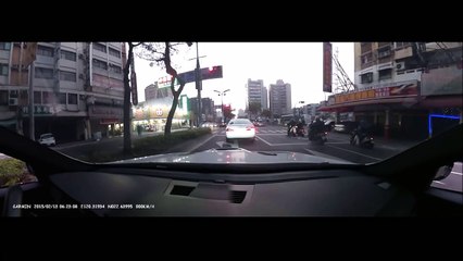 Road accident Guy attempts to impress girlfriend in the car