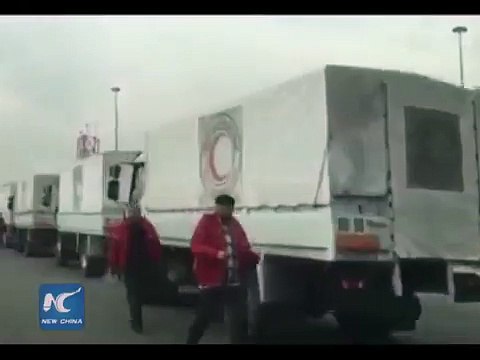Aid convoy reaches besieged Syrian town to save 40,000+ people
