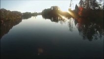 DJI Phantom 2 GoPro Hero3 Aerial Videography Sunny River Banff, Canada