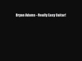 PDF Download Bryan Adams - Really Easy Guitar! Download Full Ebook