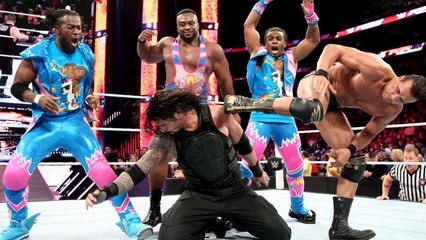 Roman Reigns competes in a -One vs. All- Match- Raw, January 11, 2016