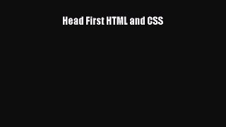 [PDF Download] Head First HTML and CSS [Download] Full Ebook