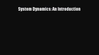 [PDF Download] System Dynamics: An Introduction [PDF] Full Ebook