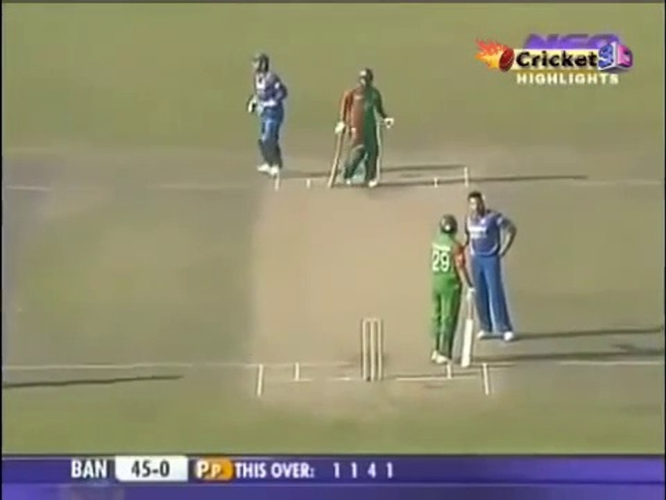 Cricket Fight between Tamim Iqbal and Zaheer Khan at Mirpur 2010