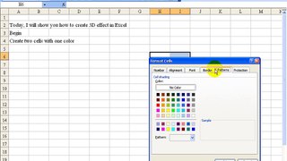 Create 3D effect in Excel - YouTube