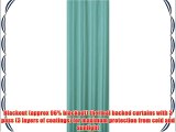 Solar 90 x 90 Cyan Blackout Thermal Lined Pencil Pleat Designer Curtains Available In A Choice