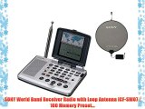 SONY World Band Receiver Radio with Loop Antenna ICF-SW07 | 100 Memory Preset...