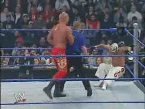 Rey Mysterio & Eddie Guerrero vs. Basham Brothers, Part 2.