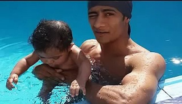 إختلاف كبير بالشكل بين ابنة محمد رمضان من زوجته الاولى وابنه من زوجته الثانية...!!