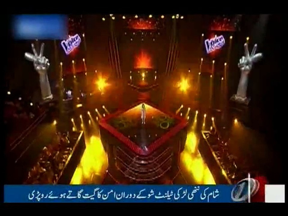 Syrian girl in tears on Arabic talent show as she performs a song