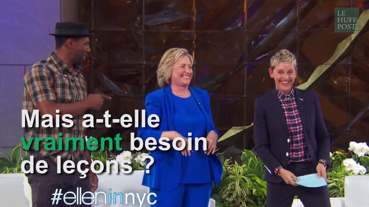 Hillary Clinton apprend de nouveaux pas de danse
