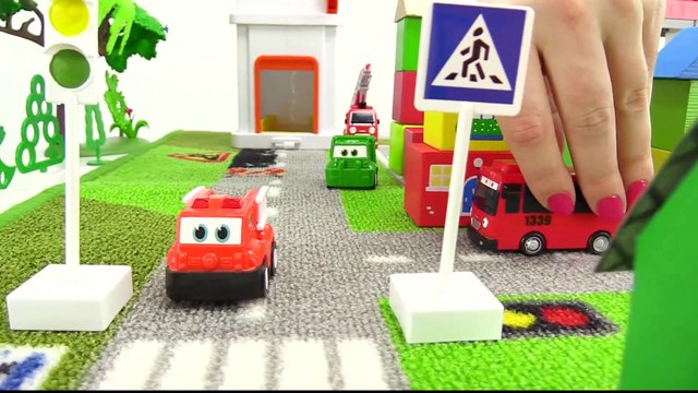 Мультики про машинки Автобус Тайо! Пожарная машина заболела. Игрушки из мультфильма