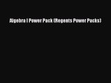 [PDF Download] Algebra I Power Pack (Regents Power Packs) [Read] Online