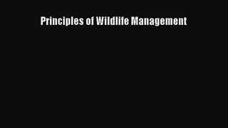 PDF Download Principles of Wildlife Management PDF Full Ebook