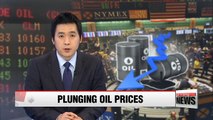 Global oil prices plummet to 12-year low