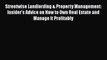 PDF Download Streetwise Landlording & Property Management: Insider's Advice on How to Own Real