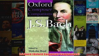 JSBach Oxford Composer Companions